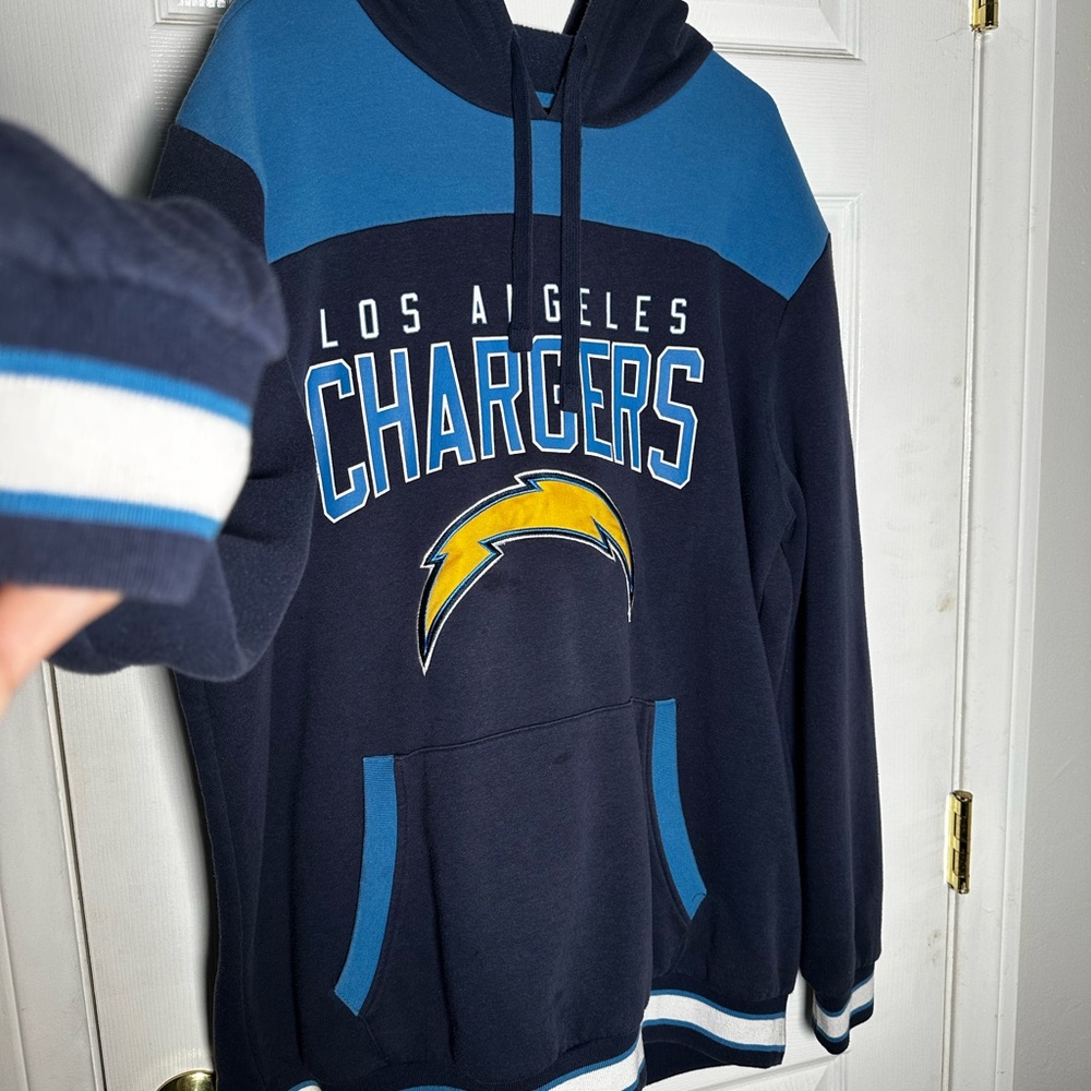 NFL, Los Angeles Chargers, Navy Blue Hoodie, XXL